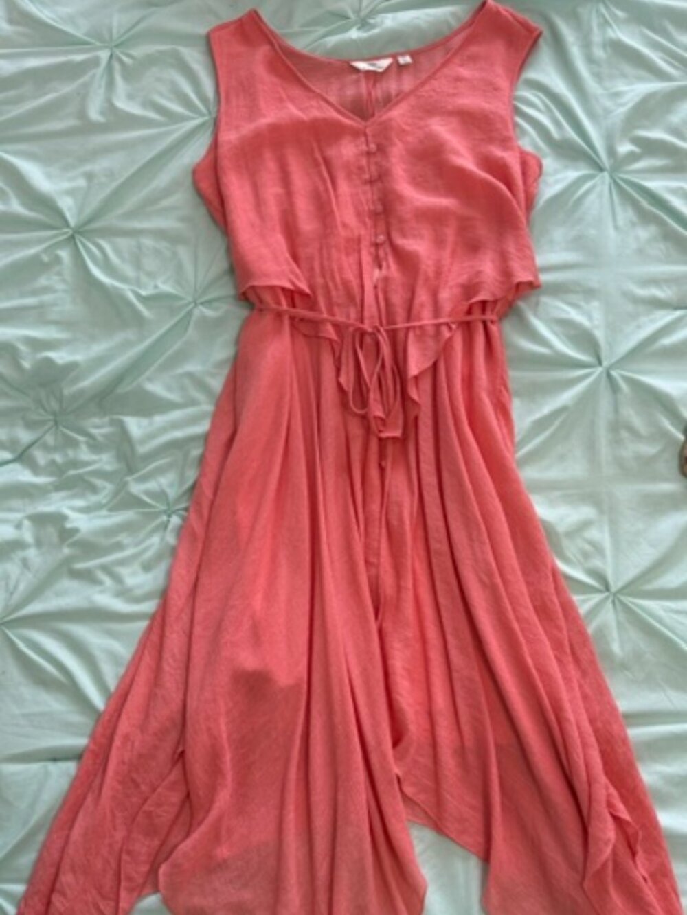 Mlle Gabrielle flowy coral light pink dress medium
